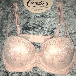 NWT Candie’s Lace Balconette Push Up
